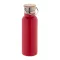 Termos, Everestus, 42FEB232434, 500 ml, Ø70x220 mm, Otel, Bambus, Rosu
