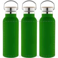   Termos, Everestus, 42FEB232435, 500 ml, Ø70x220 mm, Otel, Bambus, Verde