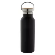   Termos, 21MAR2684, 500 ml, Ø 70x220 mm, Everestus, Otel, Bambus, Negru