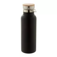   Termos, 21MAR2684, 500 ml, Ø 70x220 mm, Everestus, Otel, Bambus, Negru