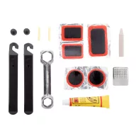   Set reparatii biciclete, Everestus, 18SEP3633, 14 piese, 110x85x28 mm, Polipropilena, Transparent