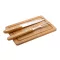 Set tocator, cutit si furca, Everestus, 42FEB232130, 200x300x11 mm, Bambus, Otel, Natur