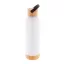 Termos, Everestus, 42FEB232557, 500 ml, Ø73x247 mm, Otel, Bambus, Alb