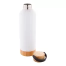 Termos, Everestus, 42FEB232557, 500 ml, Ø73x247 mm, Otel, Bambus, Alb