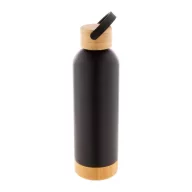   Termos, Everestus, 42FEB232555, 500 ml, Ø73x247 mm, Otel, Bambus, Negru