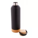 Termos, Everestus, 42FEB232555, 500 ml, Ø73x247 mm, Otel, Bambus, Negru