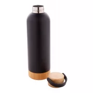   Termos, Everestus, 42FEB232555, 500 ml, Ø73x247 mm, Otel, Bambus, Negru