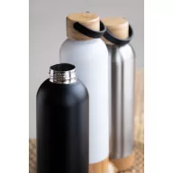   Termos, Everestus, 42FEB232555, 500 ml, Ø73x247 mm, Otel, Bambus, Negru