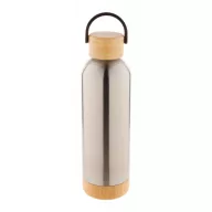   Termos, Everestus, 42FEB232556, 500 ml, Ø73x247 mm, Otel, Bambus, Argintiu