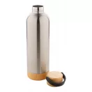Termos, Everestus, 42FEB232556, 500 ml, Ø73x247 mm, Otel, Bambus, Argintiu