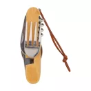 Briceag cu 7 functii, Everestus, 42FEB230357, 105x38x32 mm, Otel, Bambus, Natur