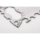 Unealta multifunctionala, Everestus, 42FEB230356, 91x61 mm, Otel, Poliuretan, Argintiu