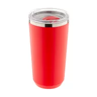   Cana termos, Everestus, 42FEB232431, 500 ml, Ø85x163 mm, Polipropilena, Otel, Rosu
