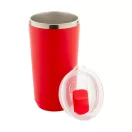 Cana termos, Everestus, 42FEB232431, 500 ml, Ø85x163 mm, Polipropilena, Otel, Rosu
