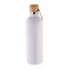 Termos, Everestus, 42FEB232513, 500 ml, Ø73x251 mm, Otel, Bambus, Alb