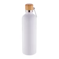   Termos, Everestus, 42FEB232513, 500 ml, Ø73x251 mm, Otel, Bambus, Alb