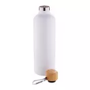 Termos, Everestus, 42FEB232513, 500 ml, Ø73x251 mm, Otel, Bambus, Alb