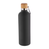   Termos, Everestus, 42FEB232510, 500 ml, Ø73x251 mm, Otel, Bambus, Negru