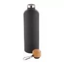 Termos, Everestus, 42FEB232510, 500 ml, Ø73x251 mm, Otel, Bambus, Negru