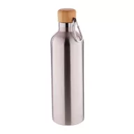   Termos, Everestus, 42FEB232512, 500 ml, Ø73x251 mm, Otel, Bambus, Argintiu