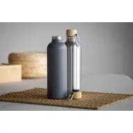   Termos, Everestus, 42FEB232512, 500 ml, Ø73x251 mm, Otel, Bambus, Argintiu