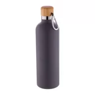   Termos, Everestus, 42FEB232511, 500 ml, Ø73x251 mm, Otel, Bambus, Gri