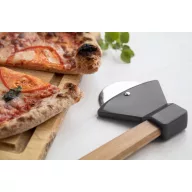   Taietor Pizza, Everestus, 42FEB232128, 210x103x19 mm, Bambus, Otel, Negru, Natur
