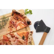   Taietor Pizza, Everestus, 42FEB232128, 210x103x19 mm, Bambus, Otel, Negru, Natur