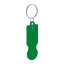 Breloc  cu fisa,2401E17741, Everestus, 69x23x2 mm, Aluminiu, Verde