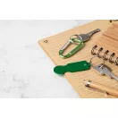 Breloc  cu fisa,2401E17741, Everestus, 69x23x2 mm, Aluminiu, Verde