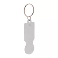  Breloc cu fisa, 2401E17743, Everestus, 69x23x2 mm, Aluminiu, Argintiu