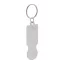 Breloc cu fisa, 2401E17743, Everestus, 69x23x2 mm, Aluminiu, Argintiu