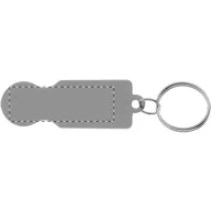   Breloc cu fisa, 2401E17743, Everestus, 69x23x2 mm, Aluminiu, Argintiu