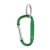 Breloc cu carabina, 2401E17736, Everestus, 57x30x5 mm, Aluminiu, Metal, Verde