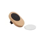 Suport auto pentru telefon, 2401E16850, Everestus, 58x40x28 mm, Bambus, Metal, Natur