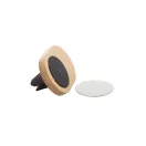Suport auto pentru telefon, 2401E16850, Everestus, 58x40x28 mm, Bambus, Metal, Natur