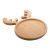 Platou pentru aperitive cu design de Craciun, 2401E18085, Everestus, 200x240x15 mm, Bambus, Natur
