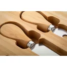 Set pentru branzeturi cu design de Craciun, 2401E17293, Everestus, 195x250x20 mm, Otel, Natur