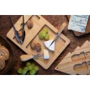 Set pentru branzeturi cu design de Craciun, 2401E17293, Everestus, 195x250x20 mm, Otel, Natur