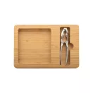 Set spargator de nuci, 2401E18088, Everestus, 240x170x20 mm, Bambus, Metal, Natur