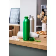   Sticla de apa sport 600 ml, 2401E17760, Everestus, ø66x230 mm, Aluminiu, Silicon, Alb