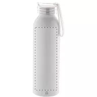   Sticla de apa sport 600 ml, 2401E17760, Everestus, ø66x230 mm, Aluminiu, Silicon, Alb