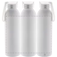   Sticla de apa sport 600 ml, 2401E17760, Everestus, ø66x230 mm, Aluminiu, Silicon, Alb