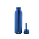 Sticla de apa sport 600 ml, 2401E17756, Everestus, ø66x230 mm, Aluminiu, Silicon, Albastru
