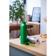   Sticla de apa sport 600 ml, 2401E17757, Everestus, ø66x230 mm, Aluminiu, Silicon, Verde