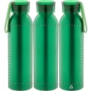 Sticla de apa sport 600 ml, 2401E17757, Everestus, ø66x230 mm, Aluminiu, Silicon, Verde