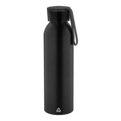   Sticla de apa sport 600 ml, 2401E17755, Everestus, ø66x230 mm, Aluminiu, Silicon, Negru