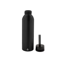   Sticla de apa sport 600 ml, 2401E17755, Everestus, ø66x230 mm, Aluminiu, Silicon, Negru