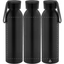Sticla de apa sport 600 ml, 2401E17755, Everestus, ø66x230 mm, Aluminiu, Silicon, Negru