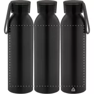   Sticla de apa sport 600 ml, 2401E17755, Everestus, ø66x230 mm, Aluminiu, Silicon, Negru